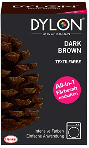 DYLON Textilfarbe, Dark Brown, 1er Pack (1 x 1 Stück)