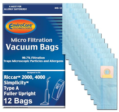 EnviroCare Replacement Micro Filtration Vacuum Cleaner Dust Bags made to fit Carpet Pro Uprights CPU 12 Pack