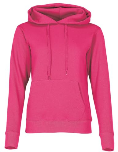 Fruit of the Loom Women's Pull-over Classic Hooded Sweatshirt Clasic, Pink (Fuchsia), M UK
