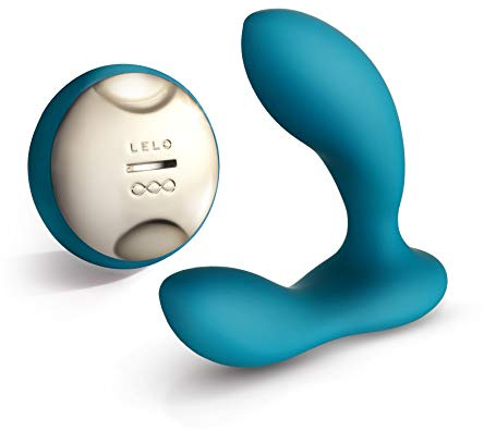 LELO HUGO Masseur Prostatique - Sex Toys pour Prostate à Télécommande, Plug Anal pour homme - Garantie 2 Ans, Ocean Blue