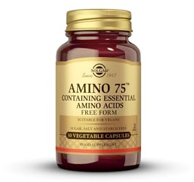 Solgar | Amino 75 | Aminoácidos Esenciales | 30 Cápsulas vegetales