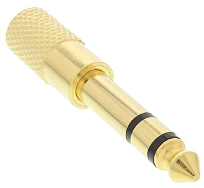 InLine 99305P ljudadapter, 6,3 mm telekontakt till 3,5 mm teleuttag, stereo, guld