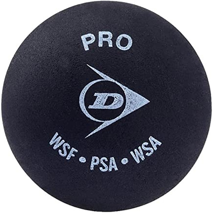 Dunlop D N 1SR Pelota de Squash, Negra - Bola Única