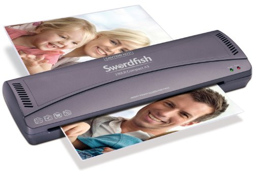 Swordfish 330LR A3 Compact Paper/Document Laminator for Home/Office, Grey