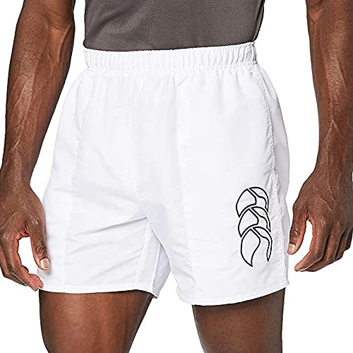 Canterbury Tactic Rugby Pantalones Cortos, Hombre, Blanco, L