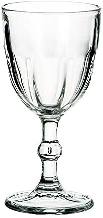 Côté Table 25370 - Copa de Vino de Plata con diseño de cáliz, 19 cl 7,5 x 7,5 x 15 cm (Lote de 6)