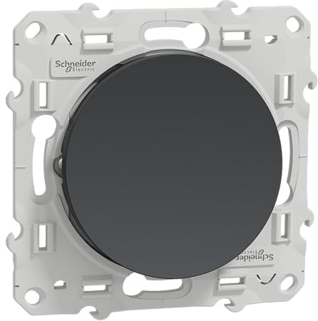Schneider Electric - Odace, va-et-vient Anthracite, 10 A, à vis - S540204