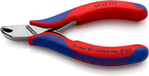 KNIPEX Elektronik-Vornschneider mit Mehrkomponenten-Hüllen 115 mm, 64 42 115