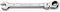 Beta 142SN 8 - Chiavi combinate a forchetta e poligonale diritte a cricchetto snodate cromate