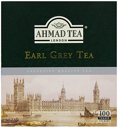 Ahmad Tea Earl Grey (Pack of 1, Total 100 Tea Bags)