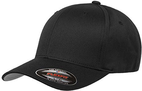 Flexfit – Herren-Cap aus gekämmter Wolle, 6277, Schwarz, 6277 L-XL