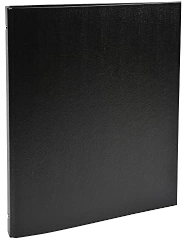 Exacompta - réf. 51151SE - 1 Classeur rigide rembordé PP - 4 anneaux ronds diamètre 15 mm - Dos 20 mm - Dimensions extérieures : 32 x 25,6 cm - Format à classer A4 - Coloris : noir