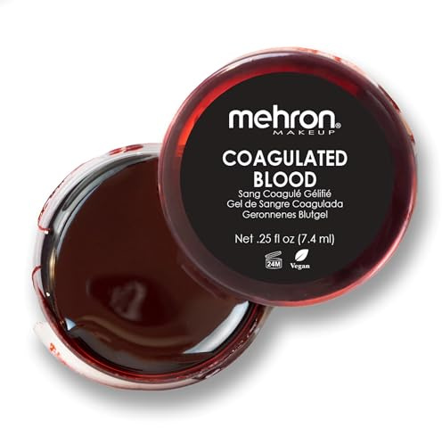 Mehron Trucco Coagulated Blood Gel | Trucco artificiale del sangue | Gel per effetti SFX Halloween (14 ml)