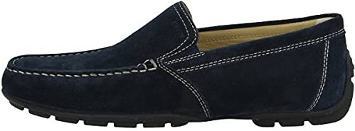 Geox Herren U Moner V Mokassins, Blau, 47 EU