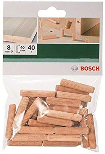 Bosch Accessories 40 Tasselli In Legno Zigrinati 8x40