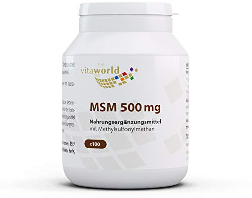 Vita World MSM 500mg 100 Capsule metilsulfonilmetano Made in Germany