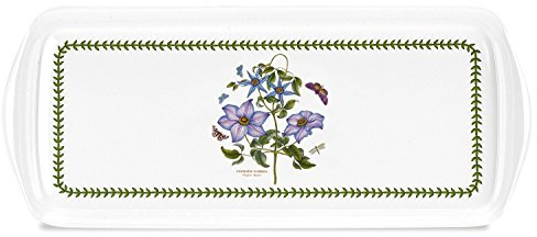 Portmeirion Home & Gifts Pimpernel Clematis BG Sandwich Tray, White