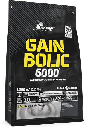Olimp Gain Bolic 6000 vanilj, 1-pack (1 x 1 kg) 3011, 1000 g