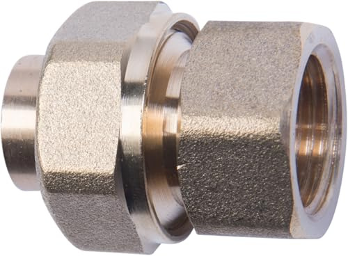 Cornat lödförskruvning, 1 innergänga, 1 muff, koniskt tätande, A 15 mm, B 1/2 tum IG, 1 st., rödgjuten, T5340G1512 22 mm x 3/4 tum