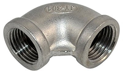 1/2 Codo Ángulo De 90 Grados De Acero Inoxidable 304 Hembra Conexión De Tubo Roscado BSP