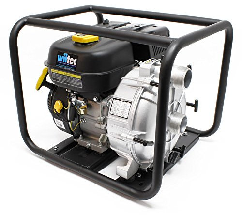 WilTec LIFAN motopompe à Essence pour eaux Sales 36m³/h 29m 4.8kW (6.5CV) 50mm (2) Pompe de Jardin