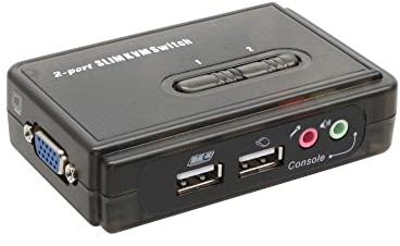 InLine 60612I KVM Switch, 2-fach, VGA, USB, mit Audio