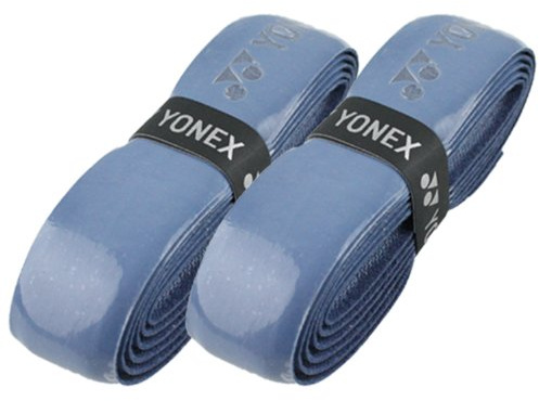 YONEX - Nastro morbido per racchetta da tennis, per un grip migliore, Ideale per racchette da tennis, badminton e squash; in materiale sintetico, 2 x Blue
