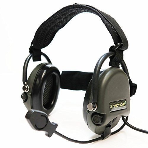 AEG Airsoft Wargame Gear Z Tactical TCI Liberator II Nackenbügel-Headset Olive Drab OD/Schwarz