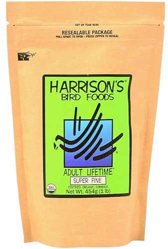 Harrison's Super Fin, komplett mat för små fåglar, 454 g (förpackning med 1), 1,3 pund