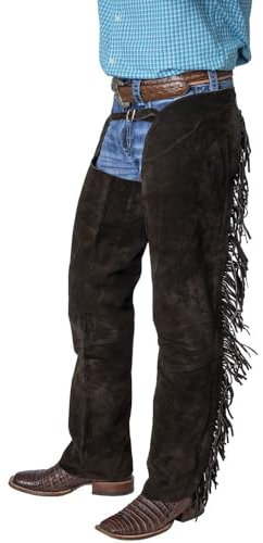 Tough 1 Western Boot Cut Chaps, Herren, braun, X-Large