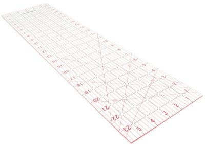 Janome XR-61 6x24 Imperial Design Template Quilting Ruler, Acrylic, 61x16x0.5 cm