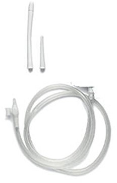 Conjunto de tubo de repuesto para kit de enema y ducha bucal reutilizable Artsana. Esteriliza antes de usar.