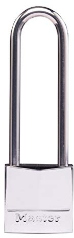 Master Lock 639EURDLJ Candado Marino con Llave y Arco Largo, Grigio, 9,7 x 3 x 1,2 cm