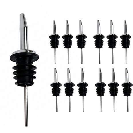 Spill-Stop 285-50 Chrome Tapered Pourer Dispenser, 12 Units