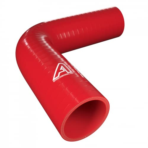 40 mm ID Rosso 90 gradi gomito silicone Hose, autosiliconehoses