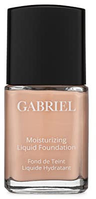 Gabriel Cosmetics Liquid Foundation, Organic Formula- 1 fl oz. (Soft Beige, 1.0)
