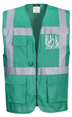 Portwest Iona Executive väst, färg: Flaskgrön, storlek: XL, F476BGRXL