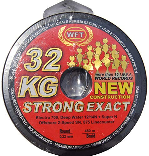 WFT KG Strong Exact geflochtene Schnur 480m 0,22mm 32kg, Farbe:Orange