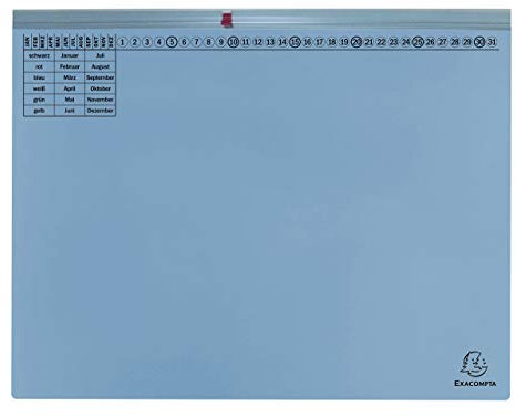 Exacompta 370406B 25er Pack Premium Kanzlei Hängehefter Exaflex Rechtsheftung, zwei Abheft-Vorrichtungen, extra starker Recycling Karton Dehntasche für Büro Kanzlei und Anwälte Blauer Engel Hellblau