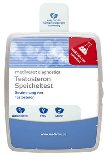 Medivere - Prueba de saliva testosterona, 1 unidad (1 unidad)