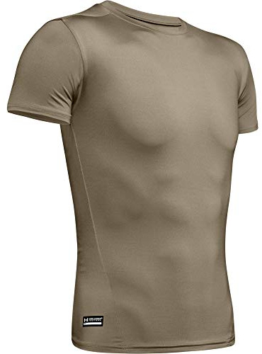 Under Armour Men's HeatGear Tactical Shirt, 499 BEIGE, MD