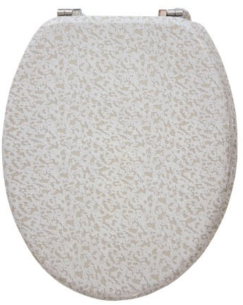 WC-Sitz Venezia Goldeffekt | Toilettensitz | WC-Brille aus Holz | Metall-Scharnier