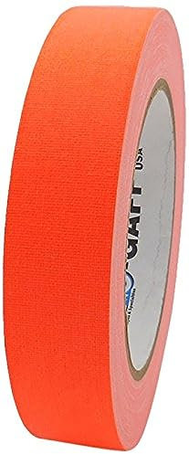 Pro-Gaff RS127OR24X25 24 mm x 25 yd Fluorescent Matt Cloth Tape