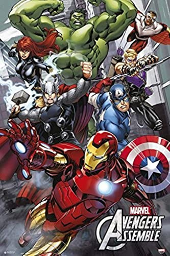 Grupo Erik Marvel Avengers Poster - 36 x 24 inches / 91.5 x 61 cm - Shipped Rolled Up - Cool Posters - Art Poster - Wall Posters & Prints