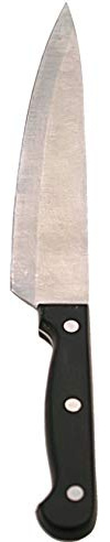 Chef Aid 15cm Chef's Knife, Precision Stainless Steel Blade with Classic POM Handle, Durable, Balanced Kitchen Knife for Chopping, Slicing & Dicing