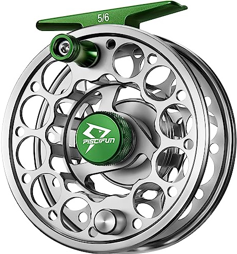 Piscifun Sword Fly Fishing Reel with CNC-machined Aluminum Alloy Body and Spool, Light Weight and Corrosion Resistance Design 7/8 Gunmetal