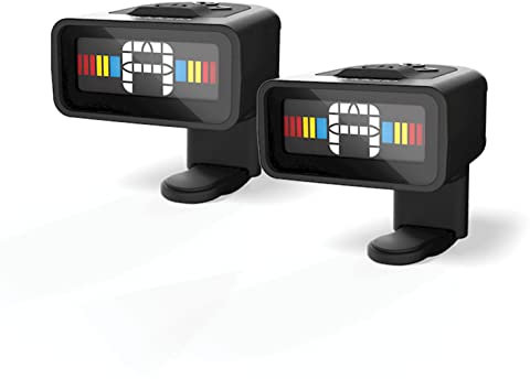 D'Addario Mikro Stimmgerät | Clip-Befestigung für Gitarre | HÖCHSTE QUALITÄT DER BELIEBTESTEN MARKE | PW-CT-12TP | Micro Headstock Tuner | 2er Pack