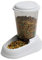 Ferplast Distributeur de croquettes pour Chiens et Chats Zenith, 3 litres, Distributeur de croquettes pour Animaux, Fond antidérapant, 20,2 x 29,2 x h 28,8 cm Blanc