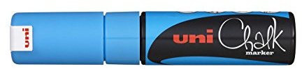 Marqueur à craie Uni 140152000 - 8 mm - Bleu pâle