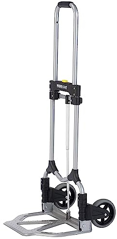 Magna Cart MCI Steel Folding Hand Truck, Foldable Personal Moving Dolly with Wheels, 160-Pound Capacity